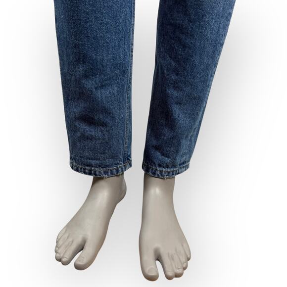 Z1975 Zara Basic Dept Womens Denim High Rise Ankle Jeans Medium Wash Size 04 - Picture 10 of 13